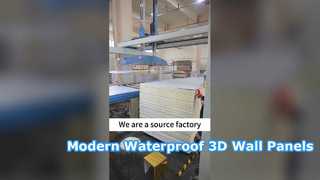 Durable 3D Wall Panels Waterproof and Scratch Resistant